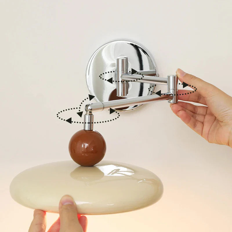 Iron Wall Light: Modern Rotatable LED Wall Lamp for Bedroom Lighting