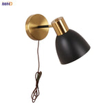 Modern Black Iron LED Wall Sconce for Hallway Bedroom Vanity Bar