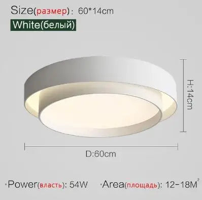 Nordic Round Ceiling Lamp for Living Room, Bedroom, Dining Room Decor