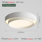 Nordic Round Ceiling Lamp for Living Room, Bedroom, Dining Room Decor