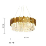 Crystal Oval LED Chandelier Lighting for Dinning Room