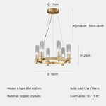 Crystal Chandelier Pendant Lights - Luxury LED Lighting for Living Room
