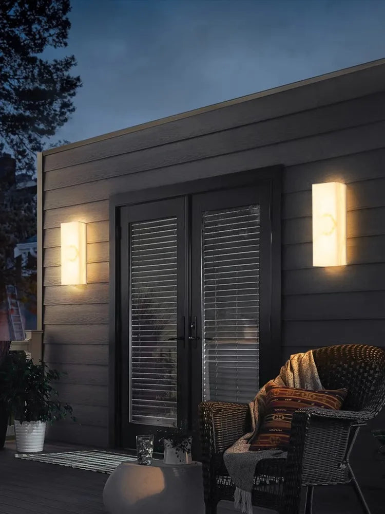 Geometric LED Outdoor Wall Sconce Cube Light for Corridor Backyard