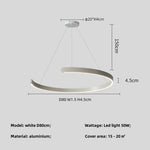 Black LED Chandelier Pendant Light for Foyer Stairs Bar, Minimalist Indoor Hanging Lamp