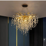 Afralia™ Crystal G9 Chandelier: Luxury Living Room Branch Pendant Lights, Modern LED Luminarias