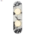 White Glass LED Wall Sconce Modern Luxury Stair Light Fixture Lamparas