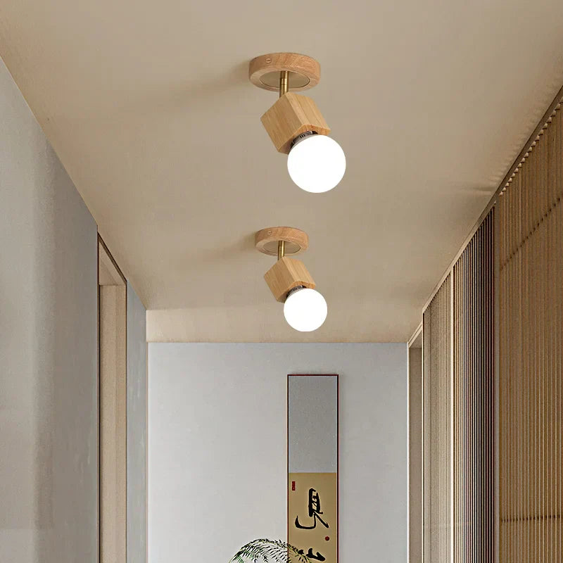 Wabi Sabi LED Ceiling Light - Modern Nordic Flush Mount Fixture for Living Room