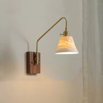 Copper Ceramic LED Wall Lamps Modern Style for Bedroom Living Room Bar