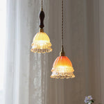 Pink LED Wood Pendant Lamp 200cm Adjustable Wire Nordic Modern Hanglampen