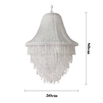 Tassel Jellyfish Crystal Chandelier: Decorative Indoor Lighting for Villa Lobby Hotel