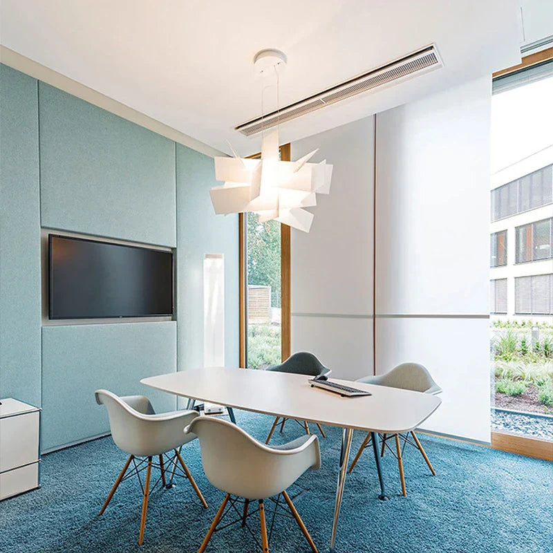 Acrylic Leaf Pendant Lamps: Modern Ceiling Hanging Light for Kitchen Island & Living Room