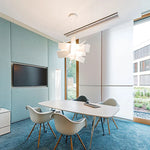 Acrylic Leaf Pendant Lamps: Modern Ceiling Hanging Light for Kitchen Island & Living Room