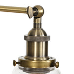 Vintage Single Arm LED Wall Lamp Iron Glass Retro Stair Light