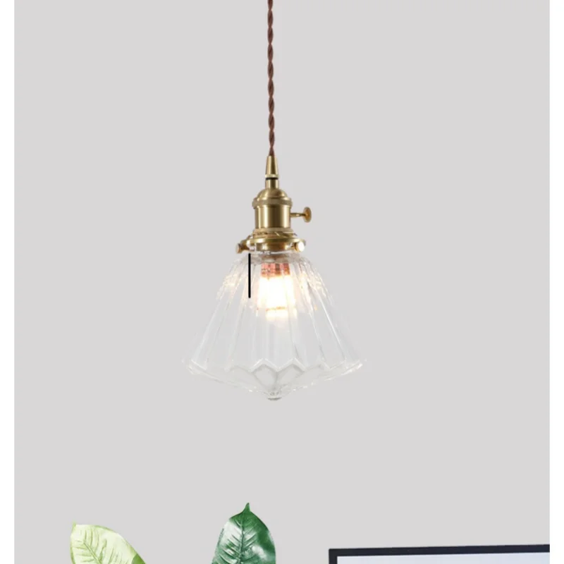 Afralia™ Glass LED Pendant Lights for Bedroom Living Room Kitchen Nordic Lamp