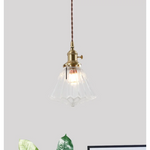 Afralia™ Glass LED Pendant Lights for Bedroom Living Room Kitchen Nordic Lamp