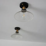 Clear Glass LED Ceiling Lamp Copper Socket Modern Nordic Style Lighting