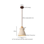 Travertine LED Pendant Lights for Modern Home Decor