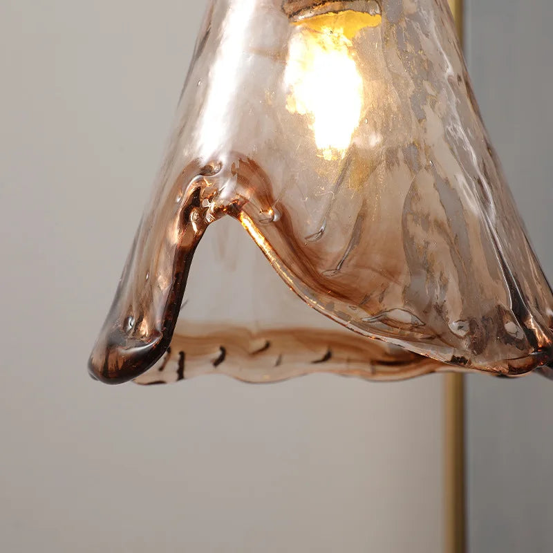 Nordic LED Pendant Lamps, Copper Glass Hanging Lights for Home Decor