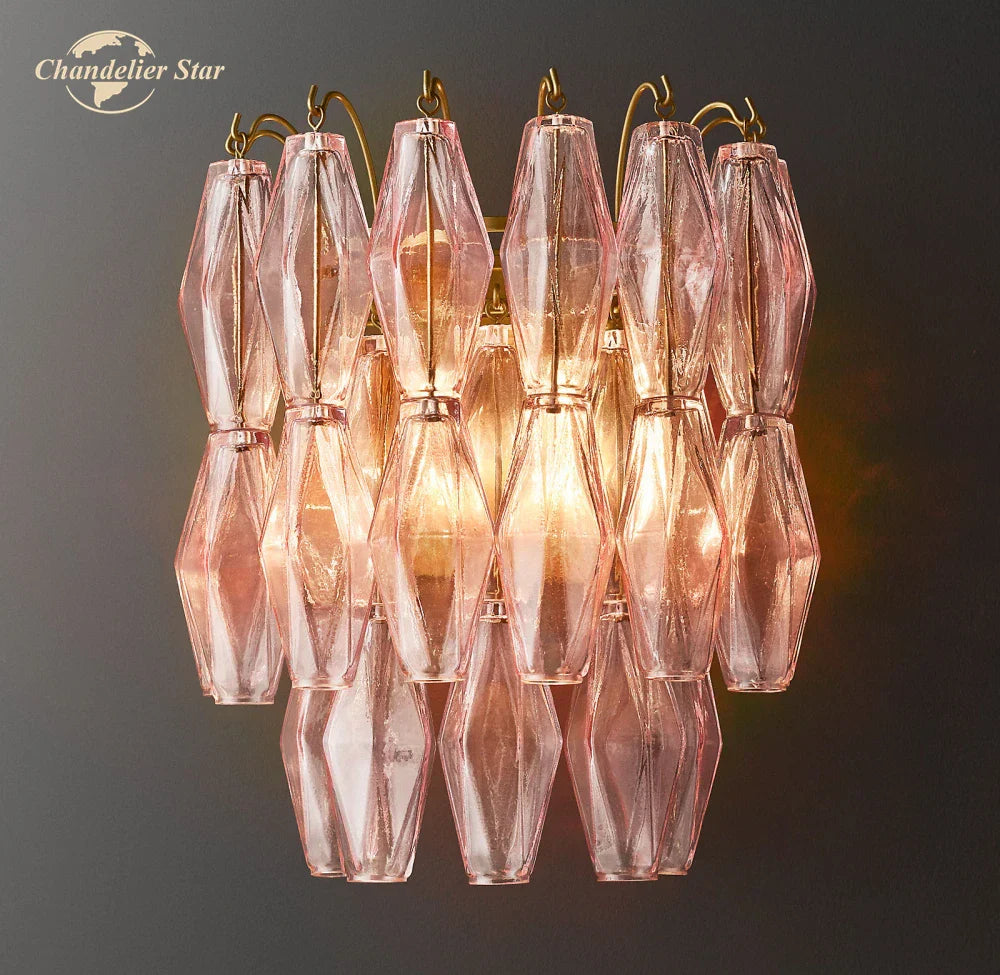 Modern Glass Wall Sconce LED Light Indoor Decor Fixture