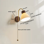 Ceramic Wood LED Wall Lights Modern Bedside Lamp for Home Decor