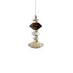 Ballet Pendant Lamp Clear Amber Glass Shade Restaurant Bedroom Lighting