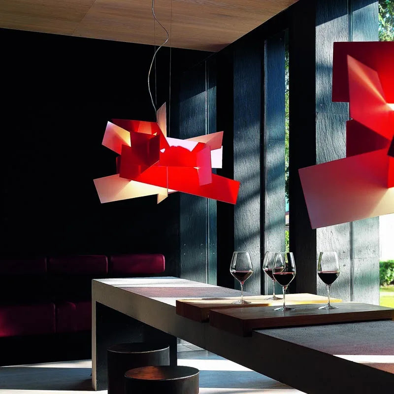 Acrylic Leaf Pendant Lamps: Modern Ceiling Hanging Light for Kitchen Island & Living Room