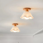 LED Wood Acrylic Ceiling Lamp Modern Art Decor Light Fixture