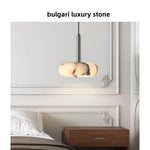 Afralia™ Stone LED Pendant Light Fixture Modern Hanging Lamp Luxury Design