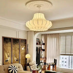 Silk LED Chandelier Pendant Light for Nordic Home Decor