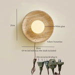 Afralia™ Wabi Sabi Black Travertine LED Wall Sconce for Home Living Lights