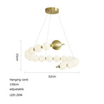 Love Gold Chrome Chandelier LED Suspension Lighting for Dinning Room