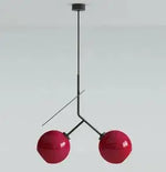 Cherry Glass Pendant Lights: Nordic Red/White Lamp for Home Decor & Lighting