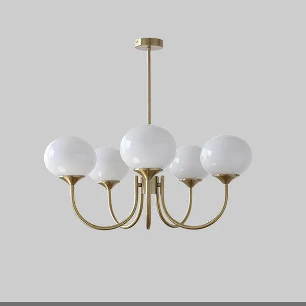 Glass Ball Chandelier Pendant Light for Living Dining Room