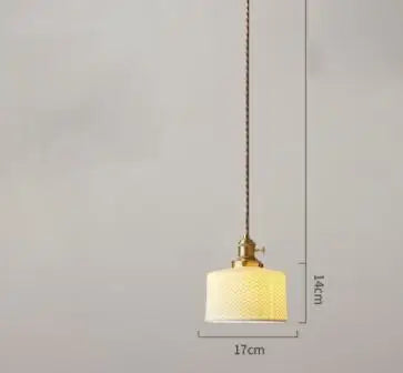 Blue Glass Pendant Lights for Bedroom Dinning Living Room