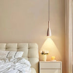 Wood Stone LED Hanging Lamp Modern Pendant Lighting for Living Room