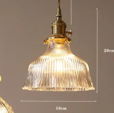 Blue Glass Pendant Lights for Bedroom Dinning Living Room