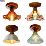 Colorful Glass LED Ceiling Lamp Modern Style Light Fixture