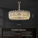 Luxury Crystal Chandelier Modern Simple Dining Room Bedroom Light