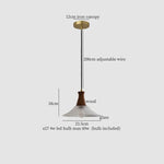 Vintage Glass LED Pendant Lights: Bedroom Living Room Hanging Lamp Lighting