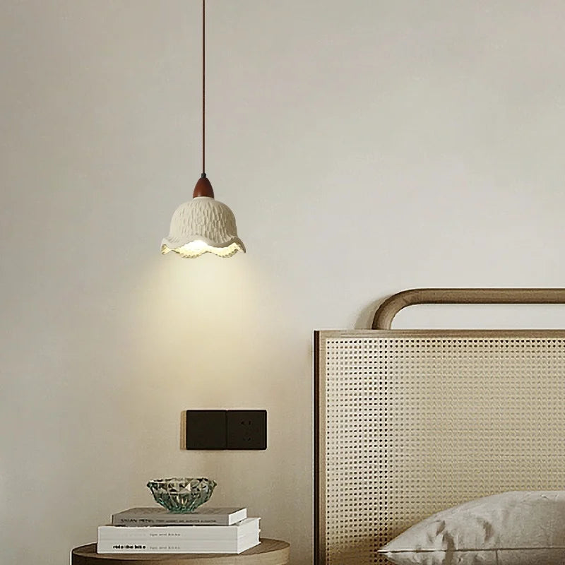 Afralia™ Bud Micro Cement LED Pendant Lamps: Modern Nordic Hanging Light for Home Decor
