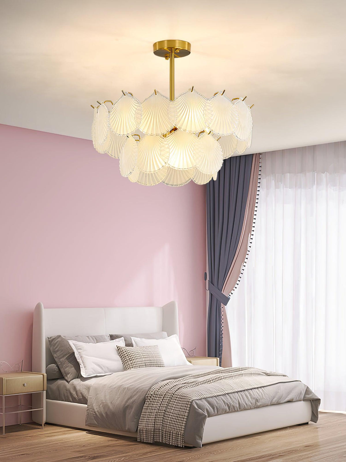 Shell Glass Chandelier