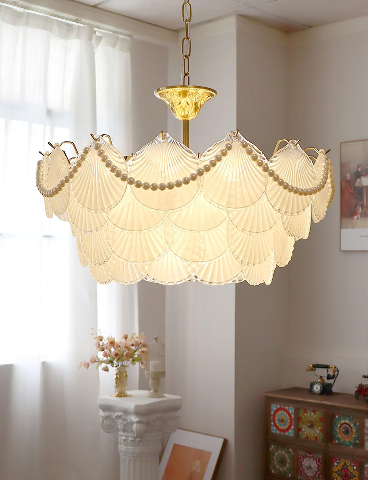 Shell Pearl Chandelier