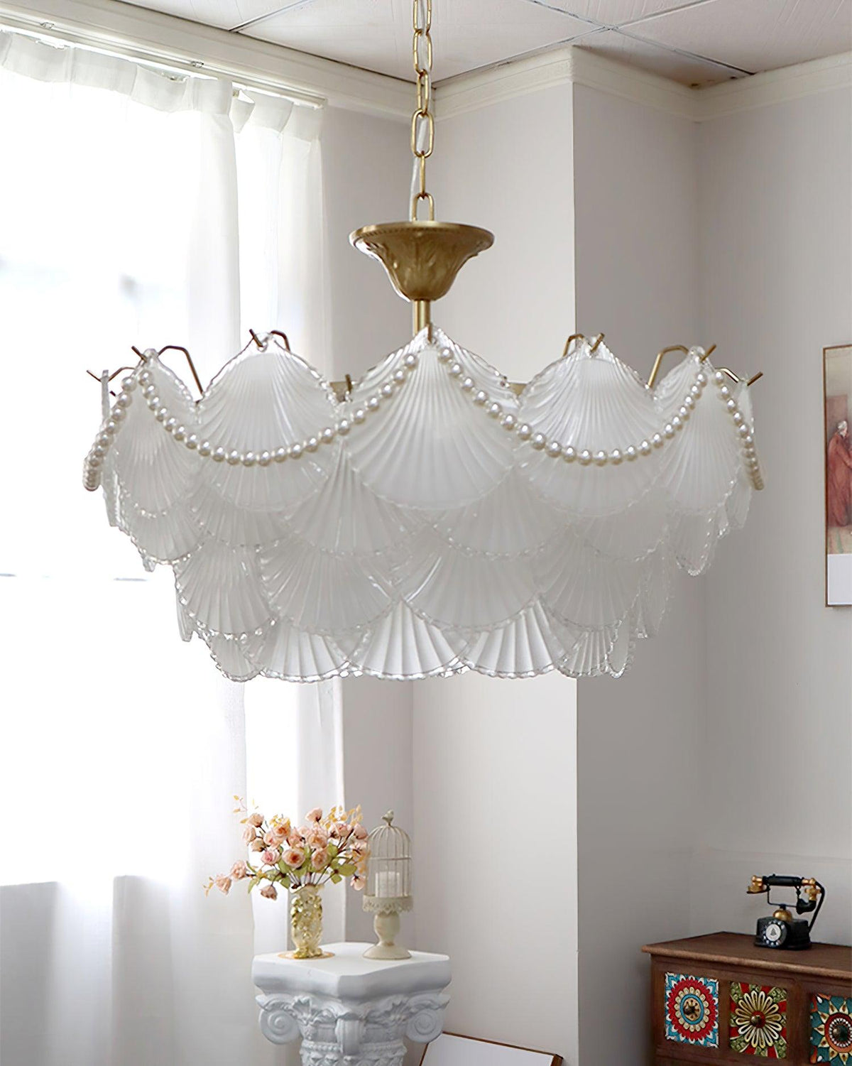 Shell Pearl Chandelier