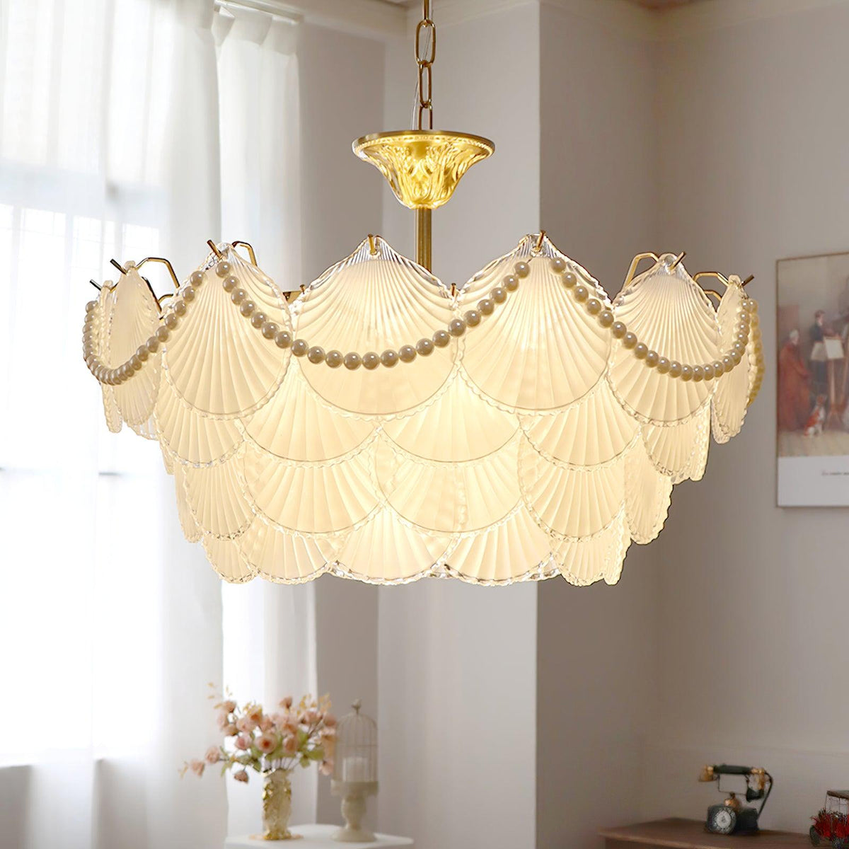 Shell Pearl Chandelier