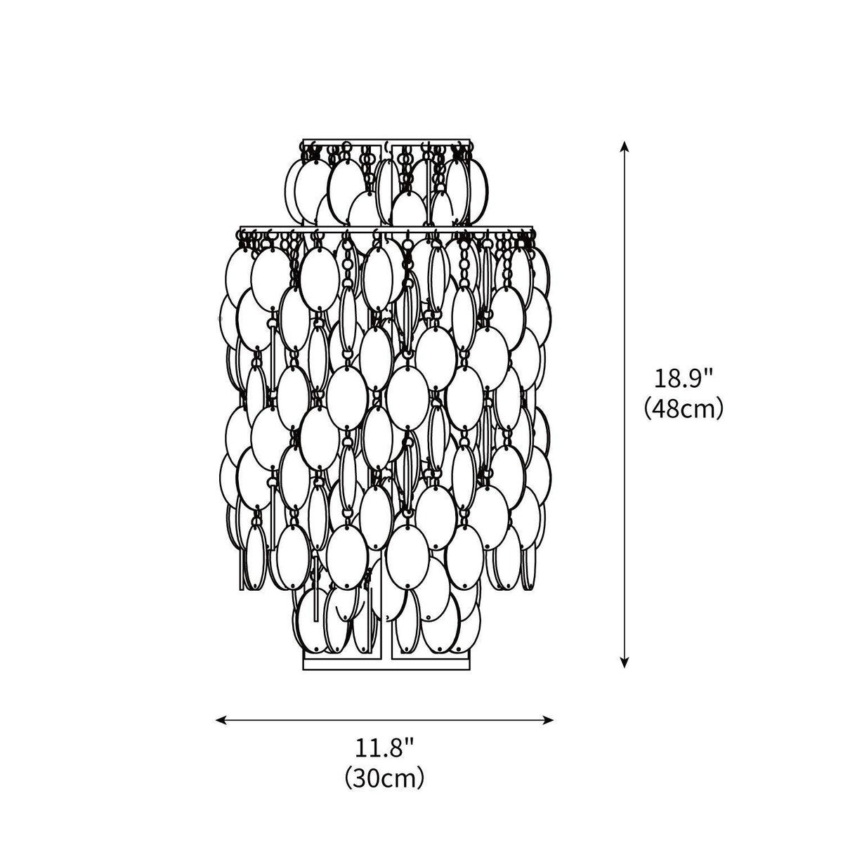 Shell Table Lamp 11.8"