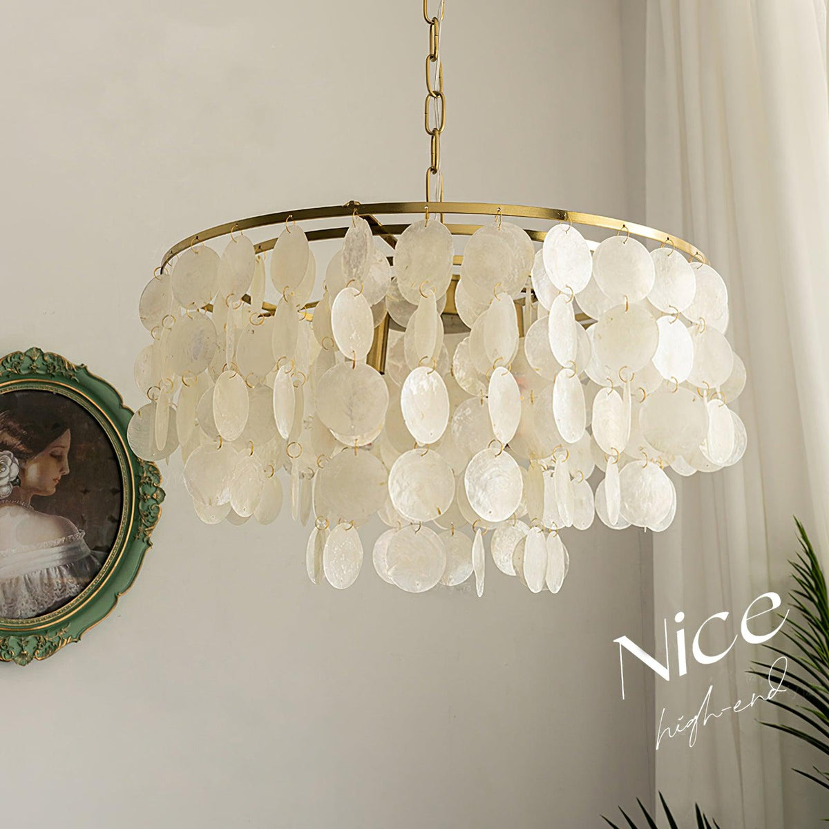Shell Wind Chime Chandelier