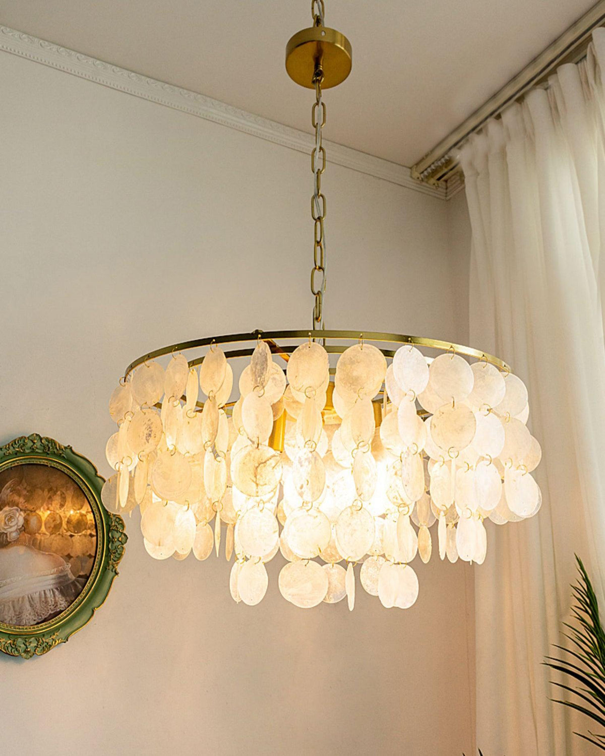 Shell Wind Chime Chandelier