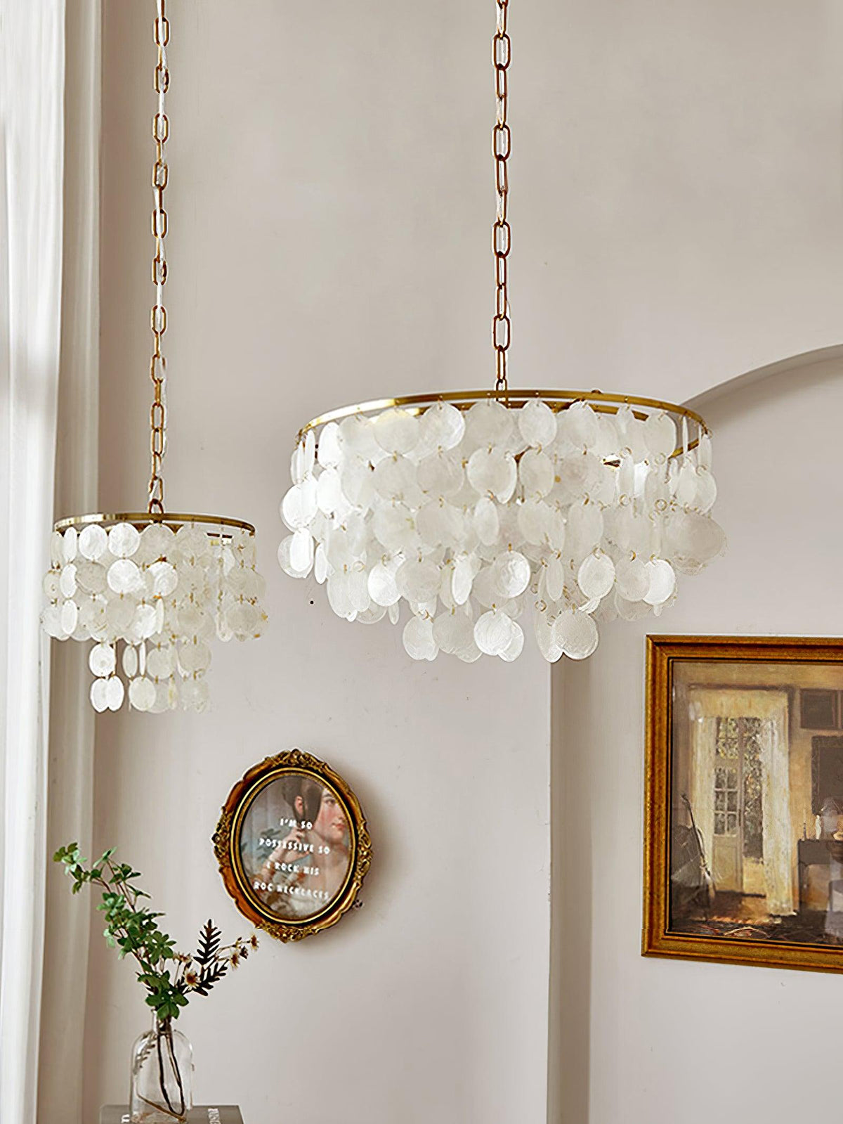 Shell Wind Chime Chandelier