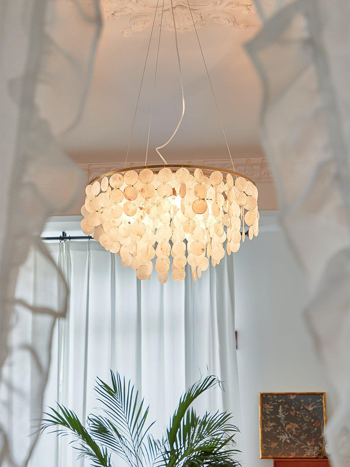 Shell Wind Chime Chandelier