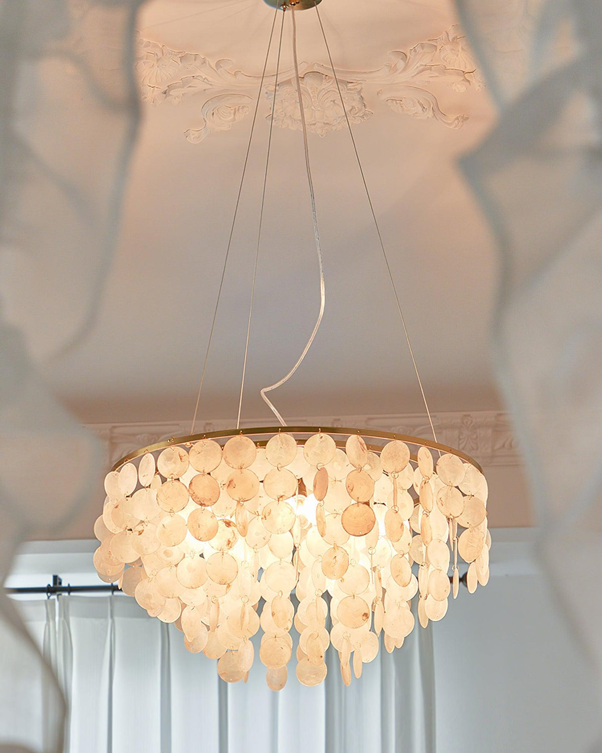 Shell Wind Chime Chandelier